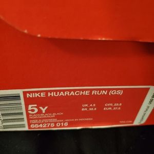 Black Huarache Run GS 5Y